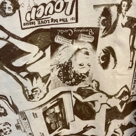 Urban Outfitters Brown & Cream Pinup Girl Graphic Dress - Picture 5 of 10